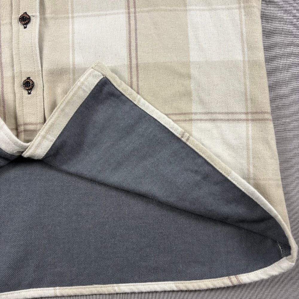 The Vermont Flannel Co Women’s Switchback Flannel Shacket Beige Plaid XXL - Picture 7 of 11
